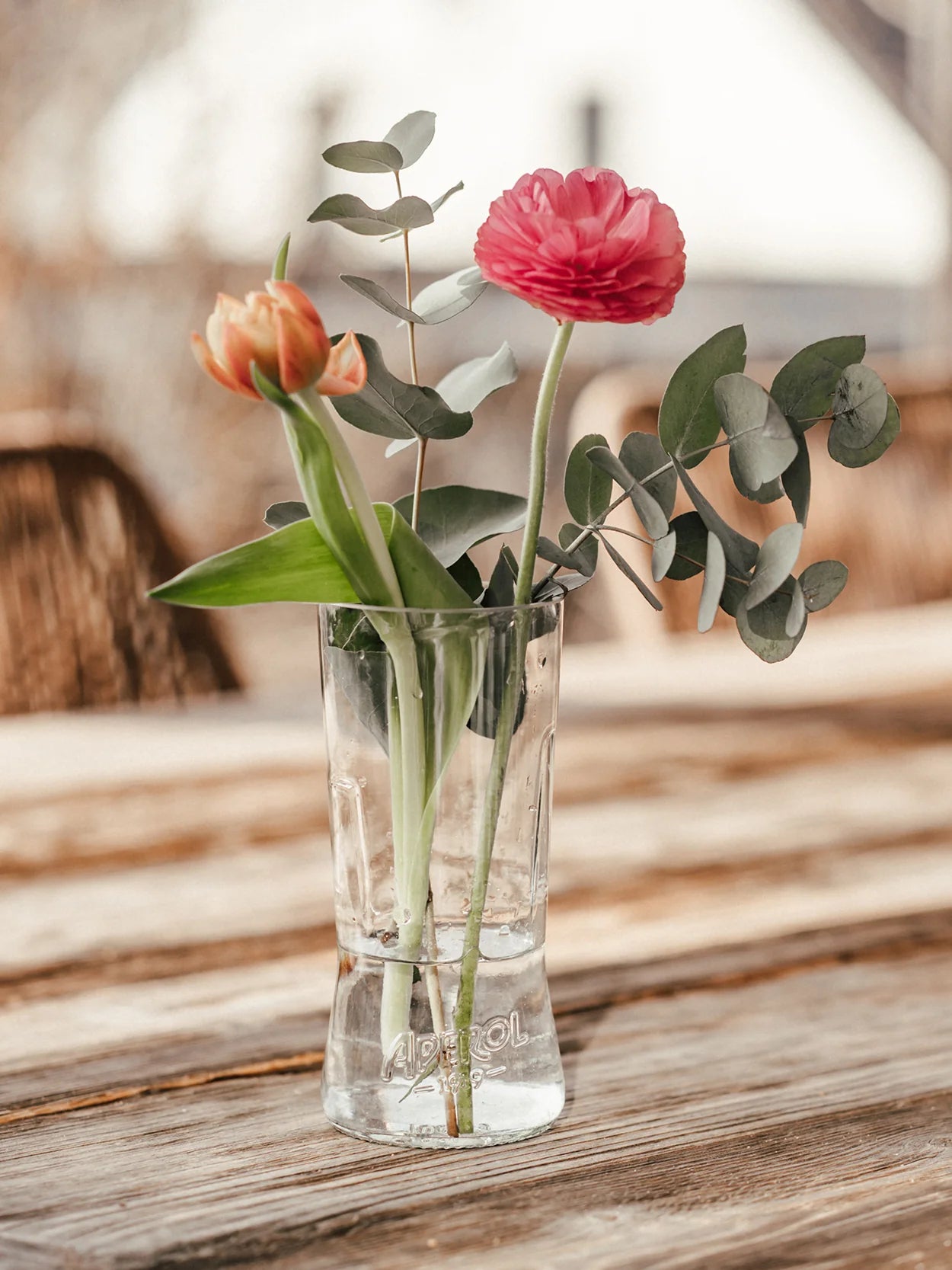 Aperol Vase von MaBe - handgefertigtes Glasobjekt aus der 0,7-Liter-Flasche