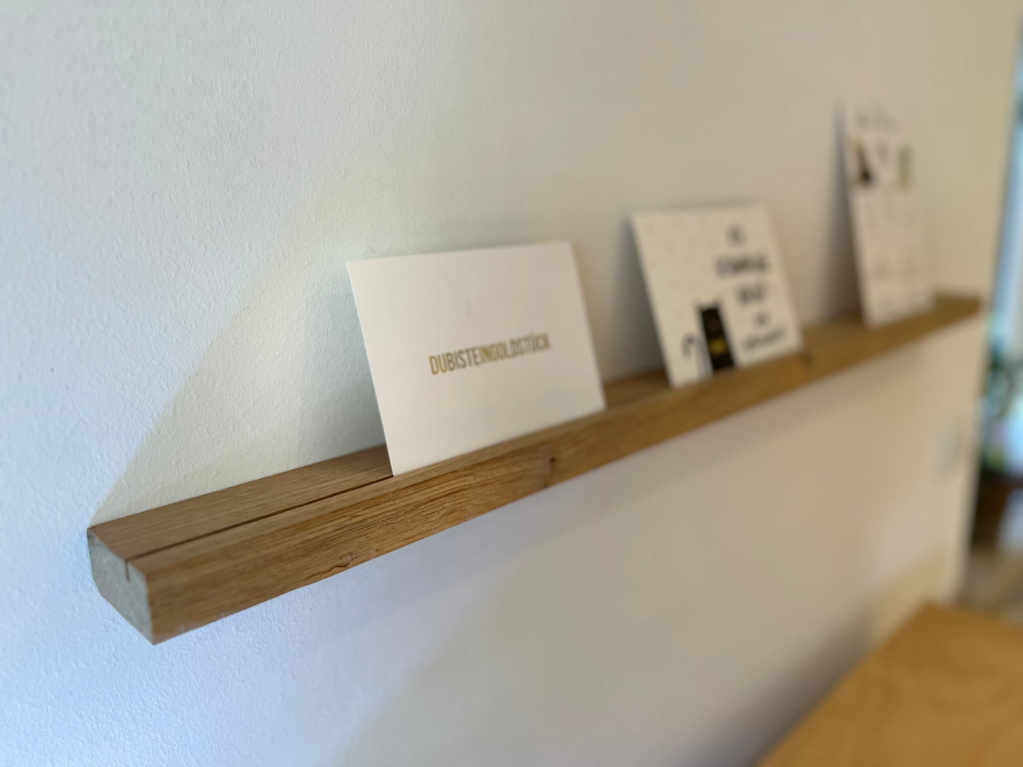 Bilderleiste - Fotoleiste aus naturbelassenen Eichenholz, verschiedene Formate Wandboard für Bilder