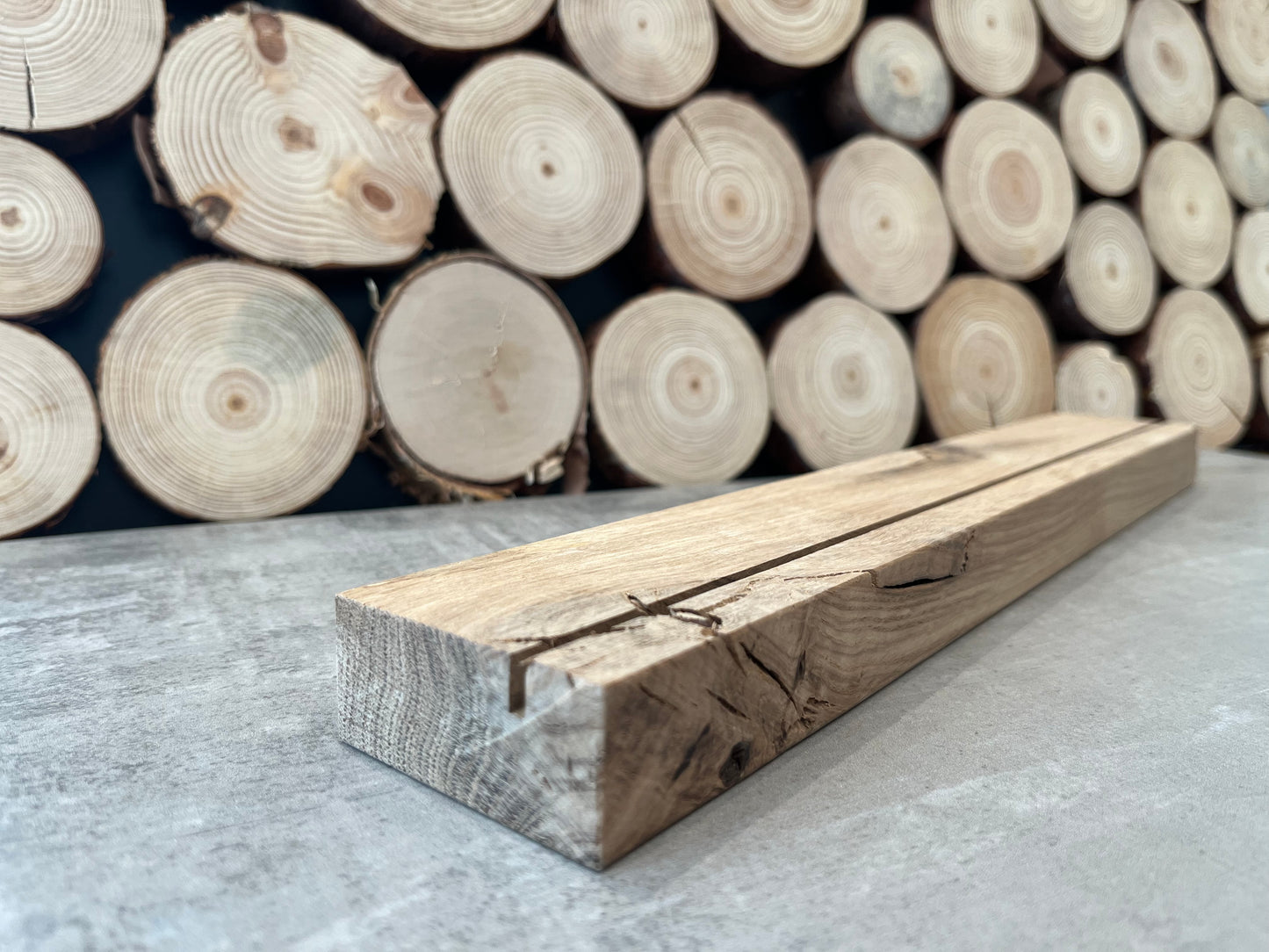 Bilderleiste - Fotoleiste aus naturbelassenen Eichenholz, verschiedene Formate Wandboard für Bilder