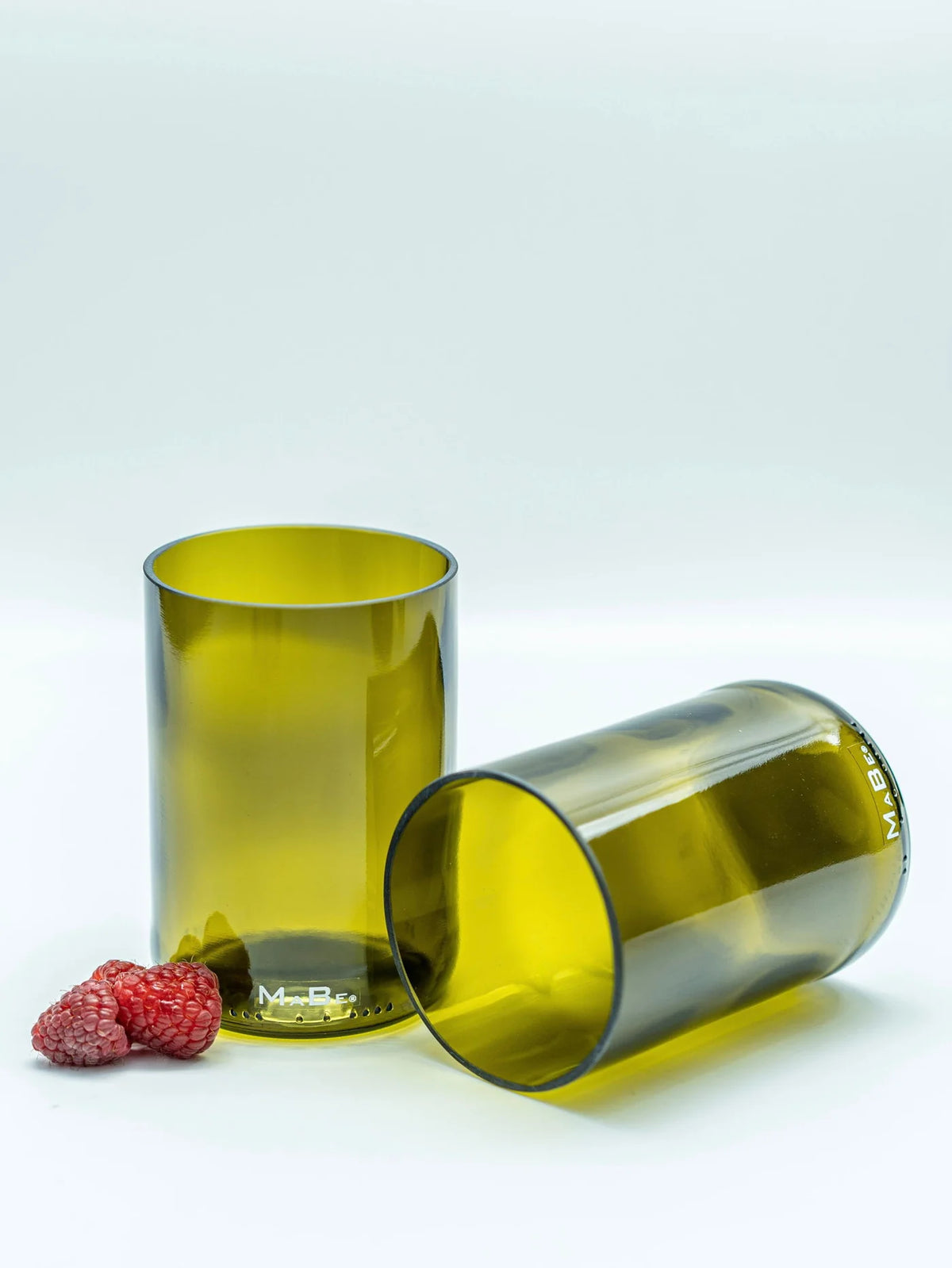 Trinkglas 450 ml von MaBe – handgefertigtes Upcycling-Glas aus der 1l Weinflasche
