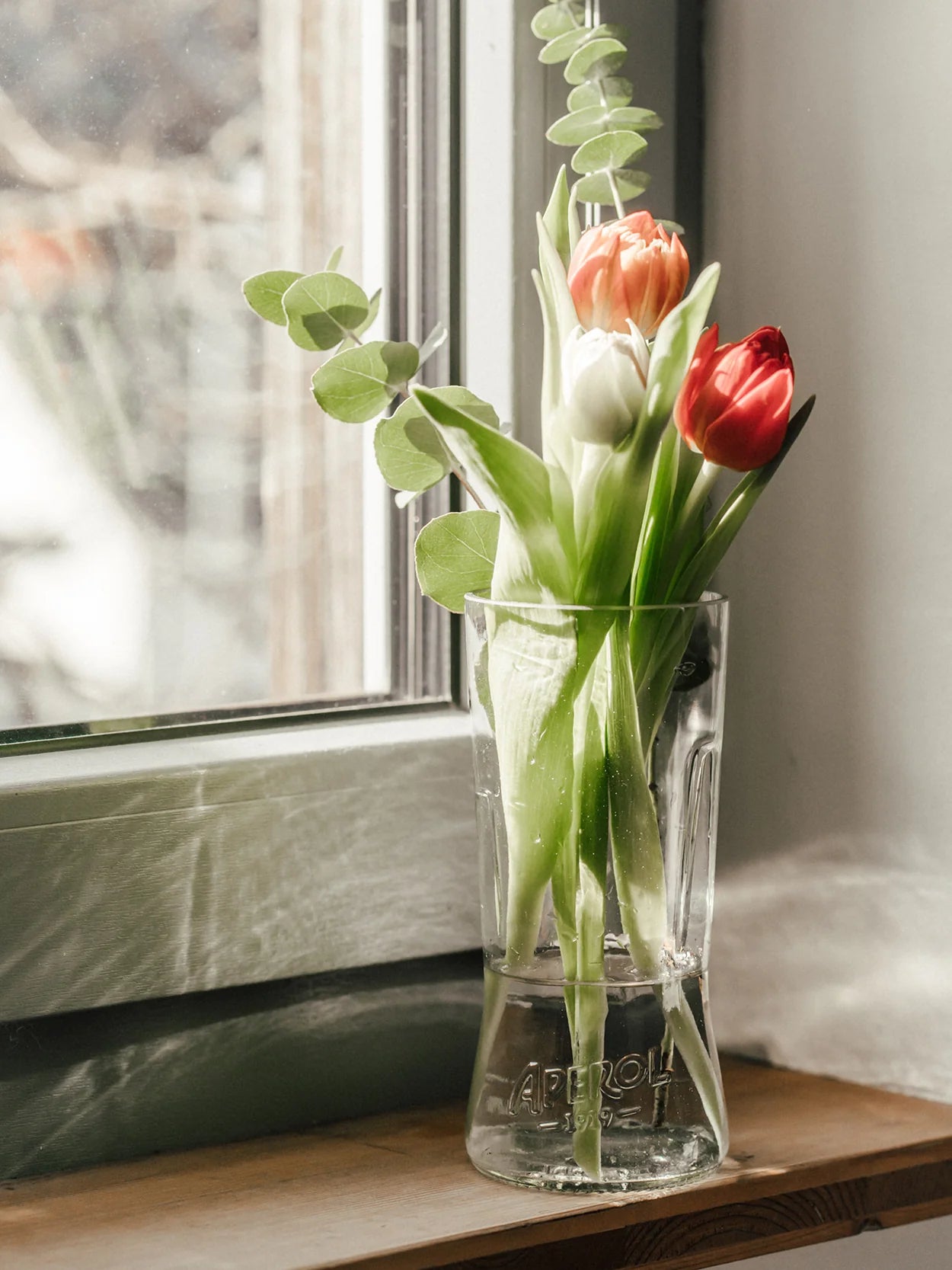 Aperol Vase von MaBe - handgefertigtes Glasobjekt aus der 0,7-Liter-Flasche