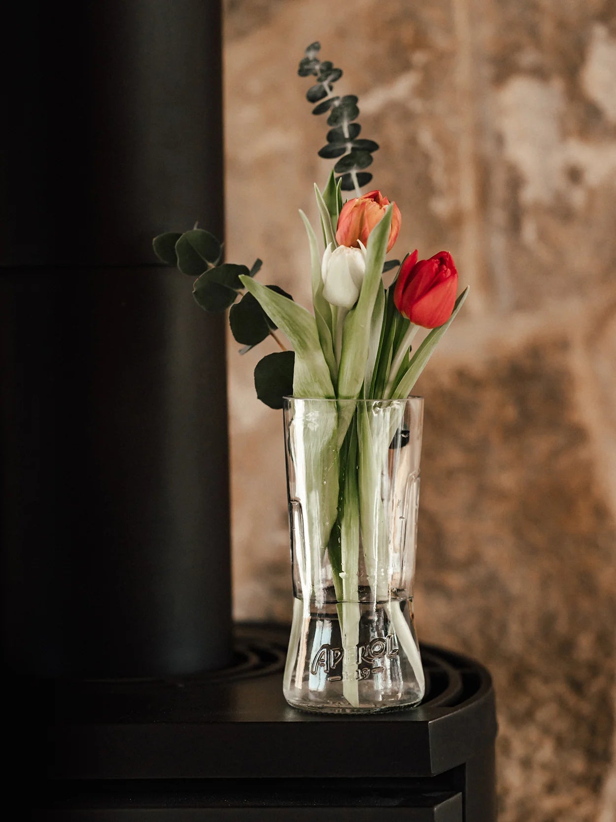 Aperol Vase von MaBe - handgefertigtes Glasobjekt aus der 0,7-Liter-Flasche