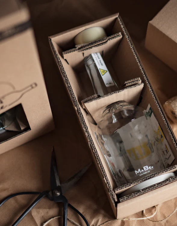 Aperol Windlicht mit Beton Untersetzer von MaBe - handgefertigtes Lichtobjekt aus der 1-Liter-Flasche