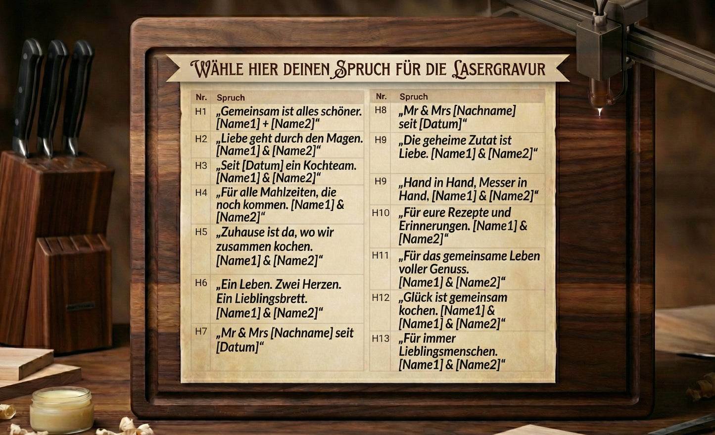 Schneidebrett aus massiver Eiche mit Naturkante – rustikal, edel, einzigartig